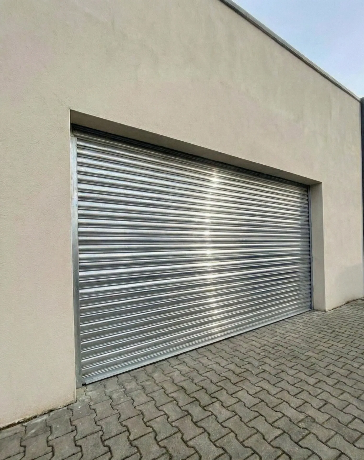 Installation rideau métallique centre historique Beauvais cathédrale Saint-Pierre